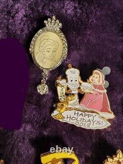 Disney Beauty and the Beast pin lot 9 pins in total Disneyland Paris, DL, WDW