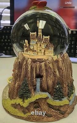 Disney Beauty the Beast 1991 Vintage Musical Snow Globe Collectible Disney