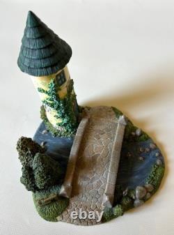 Disney Beauty & the Beast 4pc French Village Cottage, Well, Bridge & Pub. RARE