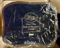 Disney Beauty & the Beast 4pc French Village Cottage, Well, Bridge & Pub. RARE