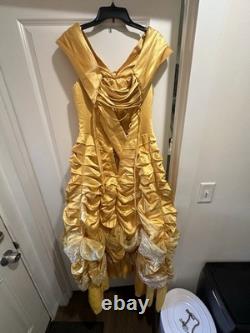 Disney Beauty & the Beast Belle Dress Deluxe Adult Size M Cosplay