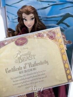 Disney Beauty & the Beast Limited Edition LE 17 inch Winter Belle Doll NEW