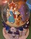 Disney Beauty & the Beast Musical Snow Globe Castle Vintage 1990s Tested Works
