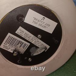 Disney Beauty & the Beast Musical Snow Globe Castle Vintage 1990s Tested Works