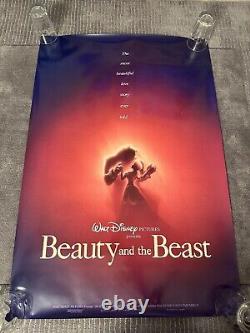 Disney Beauty & the beast (1991) US D/S one sheet (adv teaser) rare