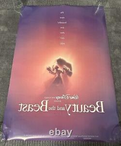Disney Beauty & the beast (1991) US D/S one sheet (adv teaser) rare