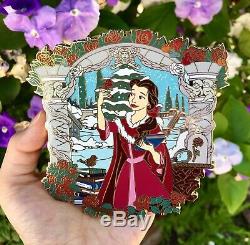 Disney Belle Beauty And The Beast Winter Dress Masterpiece Mp LE 50 Fantasy Pin