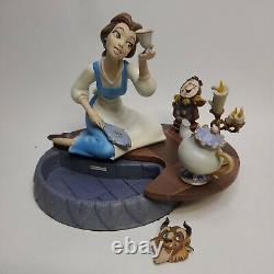 Disney Belle-Beauty & The Beast 10th Year Markrita Figurine 8in × 8in withPin READ