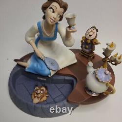 Disney Belle-Beauty & The Beast 10th Year Markrita Figurine 8in × 8in withPin READ