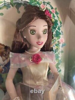 Disney Belle Chip Ms Potts Beauty & The Beast Porcelain Doll Brass Key RARE 2007