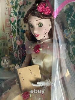 Disney Belle Chip Ms Potts Beauty & The Beast Porcelain Doll Brass Key RARE 2007