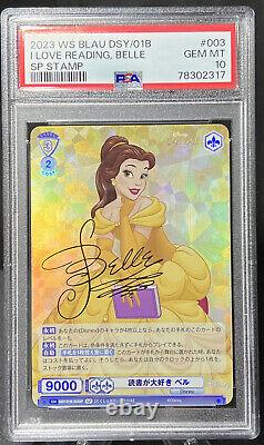 Disney Belle DSY/01B-003SP SP Signed Beauty & the Beast Weiss PSA 10 Gem Mint 6a