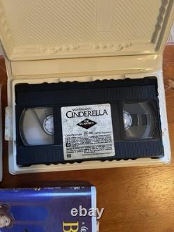 Disney Black Diamond VHS Tapes Bundle (Beauty & The Beast, Aladdin, Cinderella)