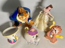 Disney Ceramic Beauty and the Beast Set of 5 Schmid Malaysia Vintage