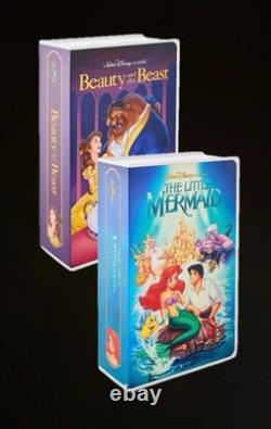 Disney Classic VHS Boxed Silk Touch Throw Blanket 50 × 70 MERMAID BEAUTY BEAST