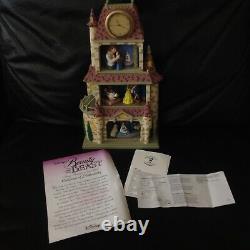 Disney Classics Beauty & The Beast MAGIC MOMENTS Diorama Figurine Clock-MIB