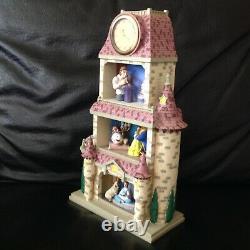 Disney Classics Beauty & The Beast MAGIC MOMENTS Diorama Figurine Clock-MIB