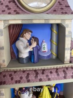 Disney Classics Beauty & The Beast MAGIC MOMENTS Diorama Figurine Clock Rare