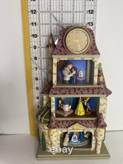 Disney Classics Beauty & The Beast MAGIC MOMENTS Diorama Figurine Clock Rare