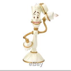 Disney Cogsworth Clock & Lumiere light Set Beauty & the beast Be our guestFigure