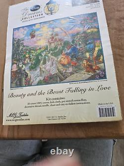 Disney Collection Beauty & the Beast Falling in Love Counted Cross Stitch Kit
