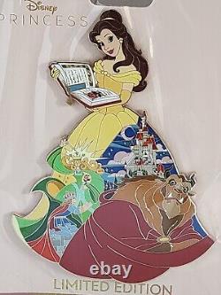 Disney D23 Expo WDI MOG Pins Princess Belle Beauty & Beast Dress Collage Pin New