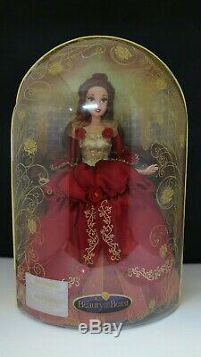 Disney Deluxe Beauty And The Beast Belle Doll Limited Edition red dress RARE