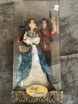 Disney Designer Doll Fairytale Belle Gaston Beauty and the Beast LE Display Case