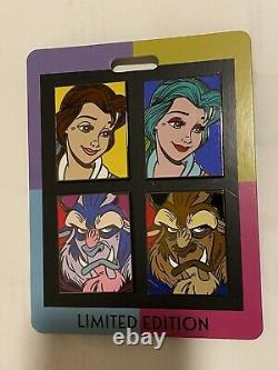 Disney Destination D23 WDI Beauty and the Beast Art Pins LE 250 Belle Beast