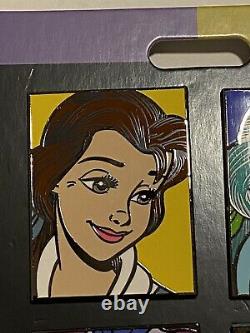 Disney Destination D23 WDI Beauty and the Beast Art Pins LE 250 Belle Beast