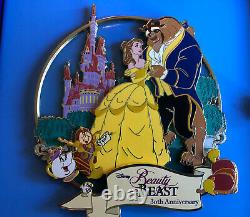 Disney Destination D D23 MOG WDI Beauty & Beast 30th Anniversary Jumbo PIn LE