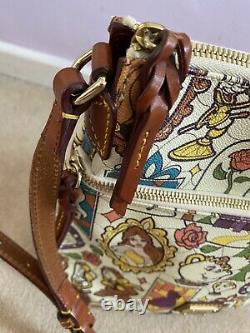 Disney Dooney And Bourke Beauty And The Beast Letter Carrier Crossbody Purse Bag