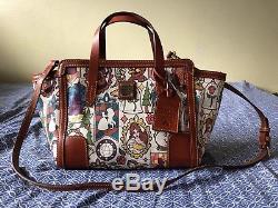 Disney Dooney And Bourke Beauty And The Beast Small Shopper Tote Bag Purse