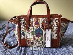 Disney Dooney And Bourke Beauty And The Beast Small Shopper Tote Bag Purse