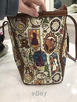 Disney Dooney And Bourke Beauty And The Beast Tote Handbag