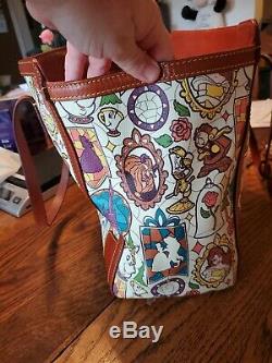 Disney Dooney And Bourke Beauty And The Beast Tote Handbag Large