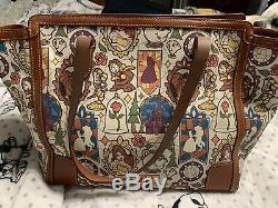 Disney Dooney And Bourke Beauty And The Beast Tote Handbag Large GORGEOUS BAG