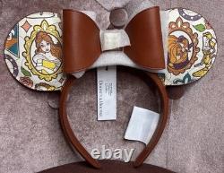 Disney Dooney & Bourke 2025 Beauty and the Beast Ears Headband Leather NEW