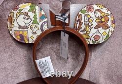 Disney Dooney & Bourke 2025 Beauty and the Beast Ears Headband Leather NEW