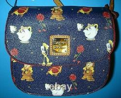 Disney Dooney & Bourke Beauty And The Beast Crossbody Handbag Nwt Purse