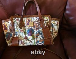 Disney Dooney & Bourke Beauty and the Beast 2016 Stain Glass Tote Purse