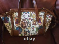 Disney Dooney & Bourke Beauty and the Beast 2016 Stain Glass Tote Purse