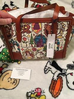 Disney Dooney & Bourke Beauty and the Beast Belle Small Shopper Tote Bag NWTS