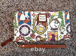 Disney Dooney & Bourke Beauty and the Beast EUC wallet wristlet