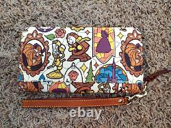 Disney Dooney & Bourke Beauty and the Beast EUC wallet wristlet