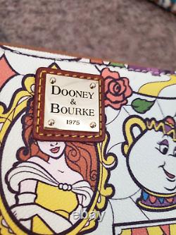 Disney Dooney & Bourke Beauty and the Beast EUC wallet wristlet