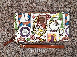 Disney Dooney & Bourke Beauty and the Beast EUC wallet wristlet