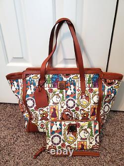 Disney Dooney & Bourke Beauty and the Beast EUC wallet wristlet