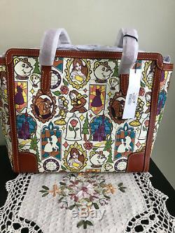 Disney Dooney & Bourke Beauty and the Beast Large Shopper Tote Bag NWT