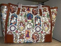 Disney Dooney & Bourke Beauty and the Beast Large Tote NWT NEW Belle